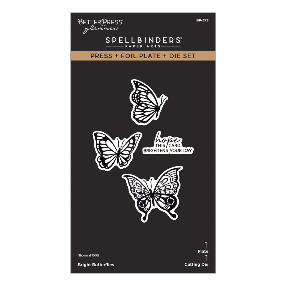 Bright Butterflies Press + Foil Plate & Die Set