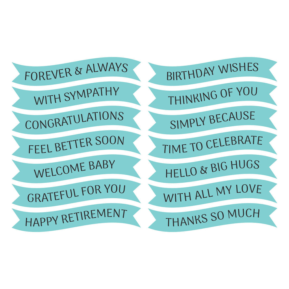 Signature Sentiments Press + Foil Plate & Die Set