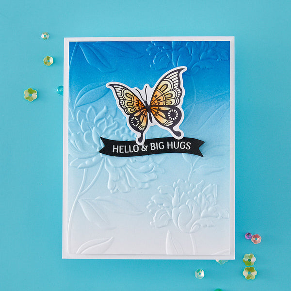 Signature Sentiments Press + Foil Plate & Die Set