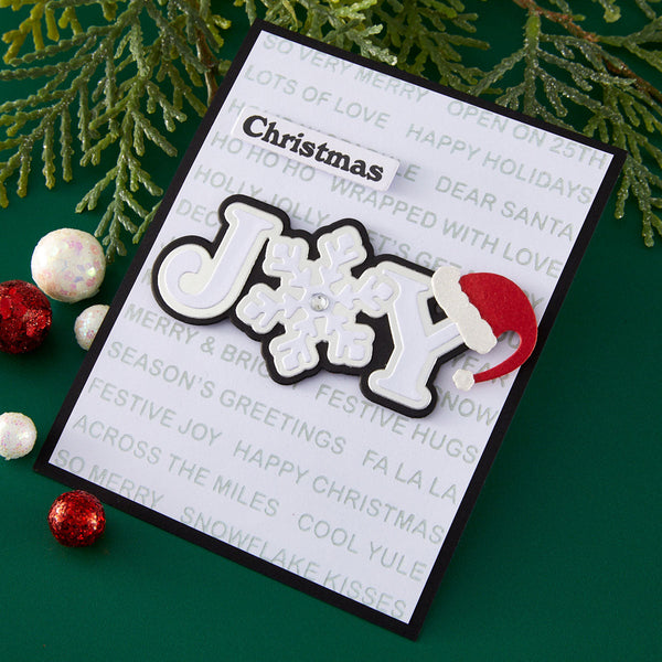 Snowflake Joy Stamp & Die Set by Lisa Horton