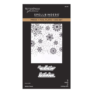 Winter Peace Press + Foil Plate & Die Set