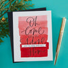 Merry & Bright Sentiment Strips Press Plate & Die Set