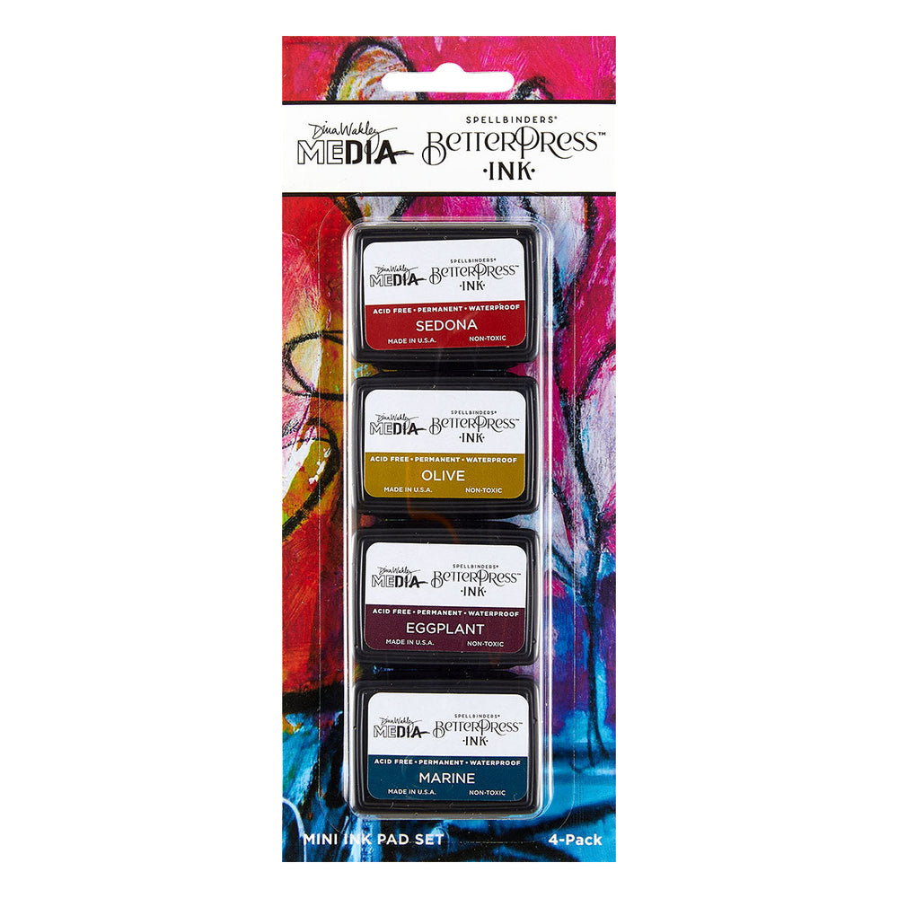 Earthy BetterPress Ink Mini Set by Dina Wakley