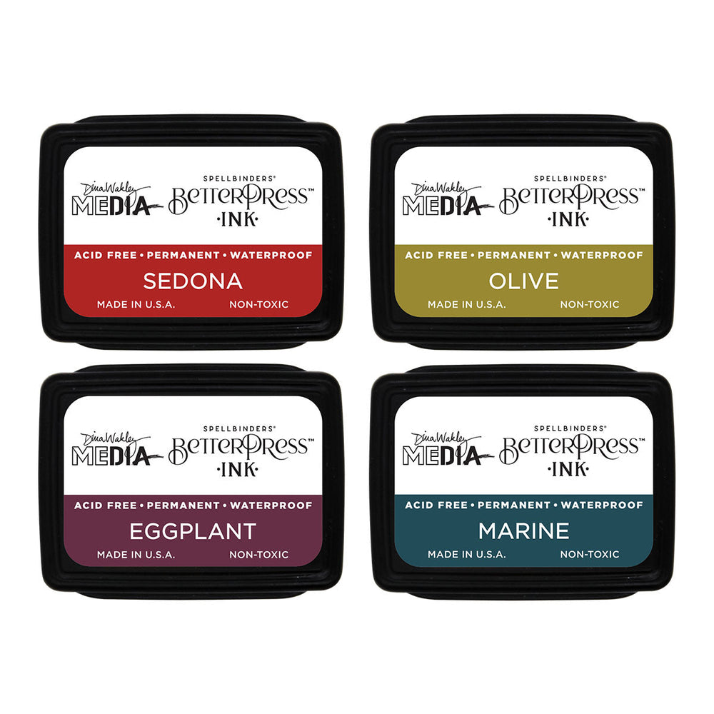 Earthy BetterPress Ink Mini Set by Dina Wakley