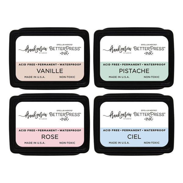 Blushing Macarons BetterPress Ink Mini Set by Frank Garcia - 4 Pack