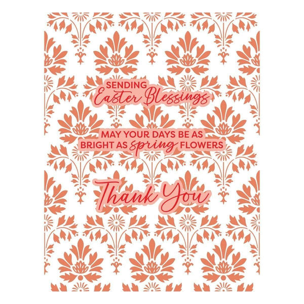 Luxe Damask -  Press & Foil Plate of the Month