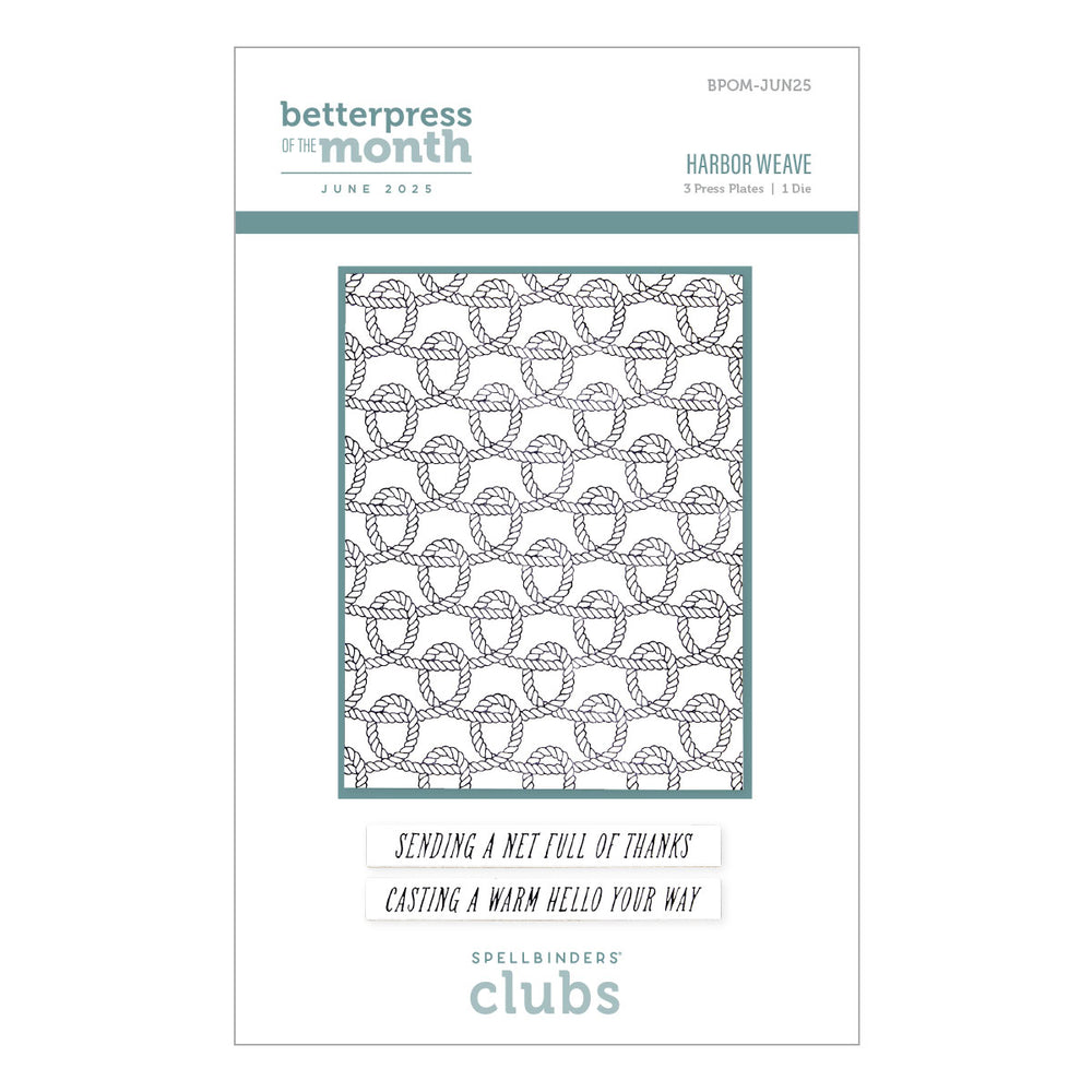 Harbor Weave - Press & Foil Plate of the Month