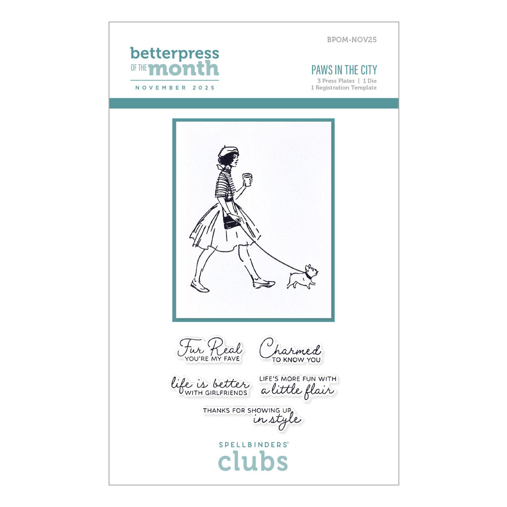 Paws In The City - Press & Foil Plate of the Month