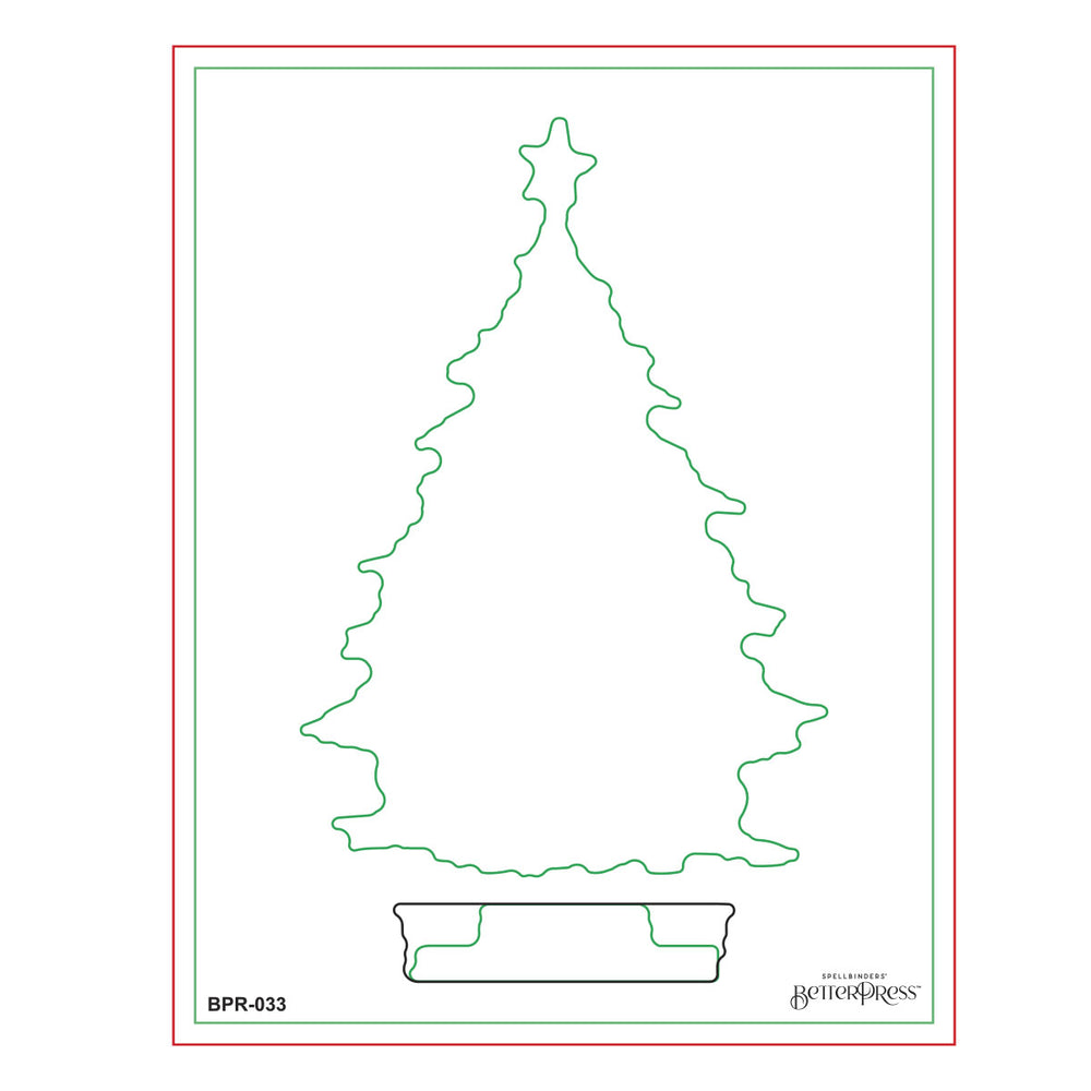 Twinkle Bright Tree Registration BetterPress Plates
