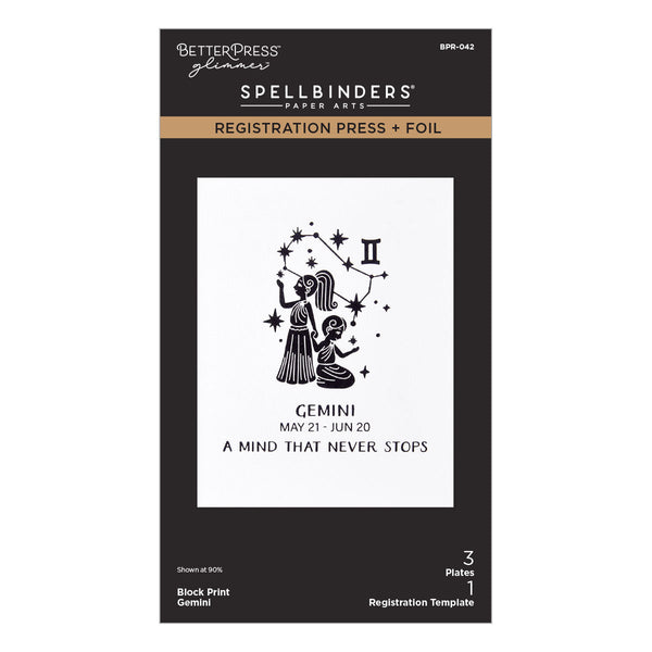 Block Print Gemini Registration Press + Foil Plate