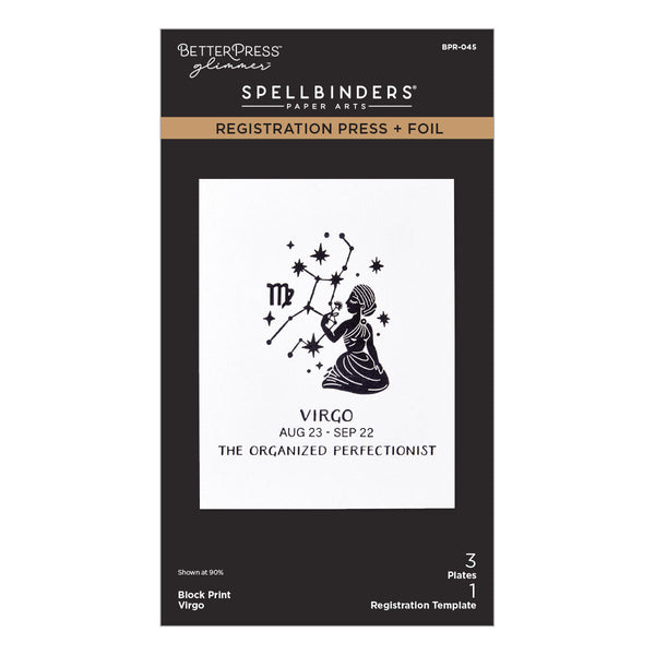 Block Print Virgo Registration Press + Foil Plate