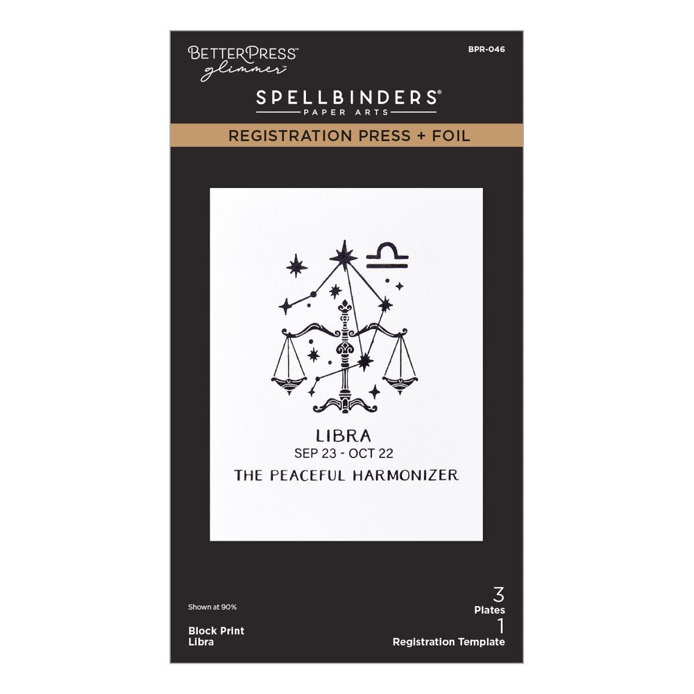 Block Print Libra Registration Press + Foil Plate