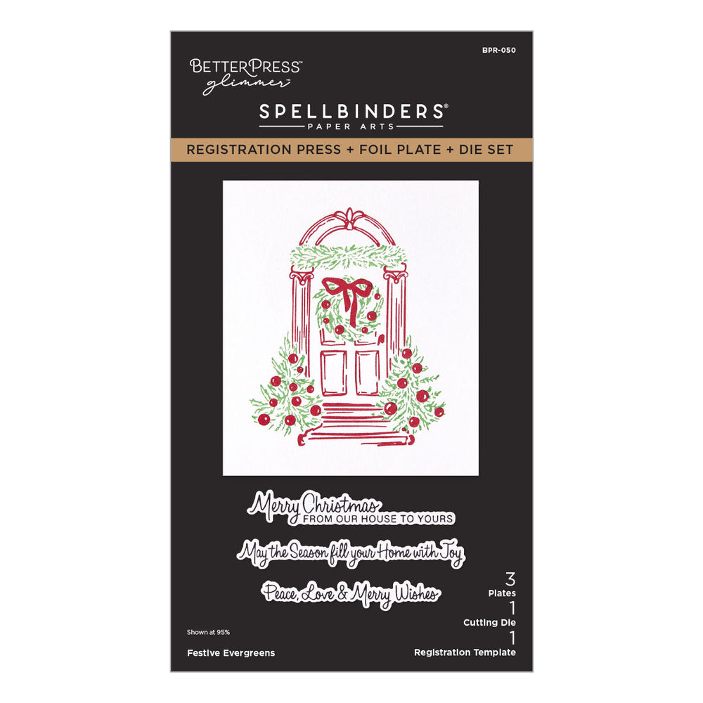 Festive Evergreens Registration Press + Foil Plate & Die Set