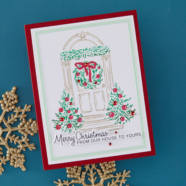 Festive Evergreens Registration Press + Foil Plate & Die Set