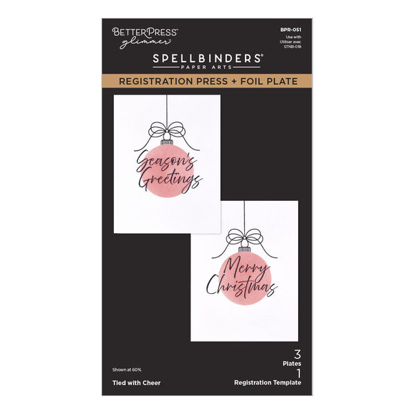 Tied with Cheer Registration Press + Foil Plates