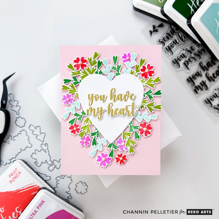 Hello Love - January Clear Stamp Set + Dies of the Month