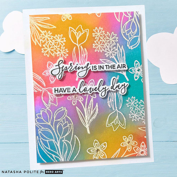 Spring Blooms - February 2025 Clear Stamp Set + Dies of the Month