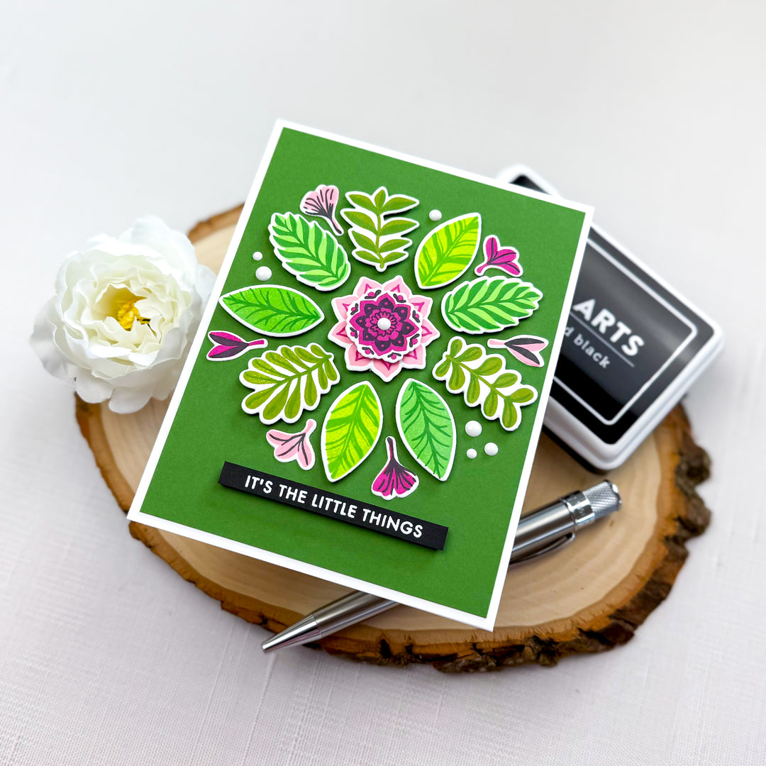 Color Layering Rainforest Leaves - Stamp & Cut of the Month - April 2025