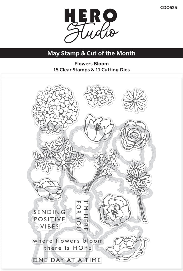 Flowers Bloom Stamp & Cut of the Month - May 2025