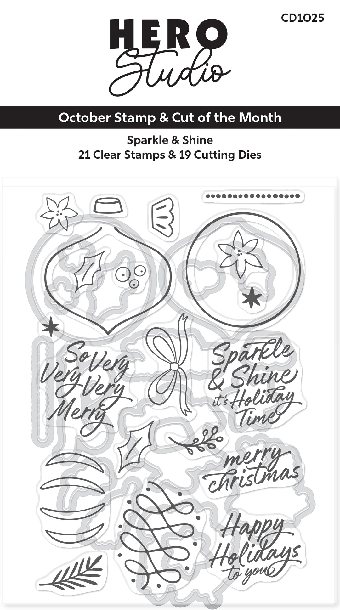 Sparkle and Shine Stamp & Cut Set of the Month - October 2025
