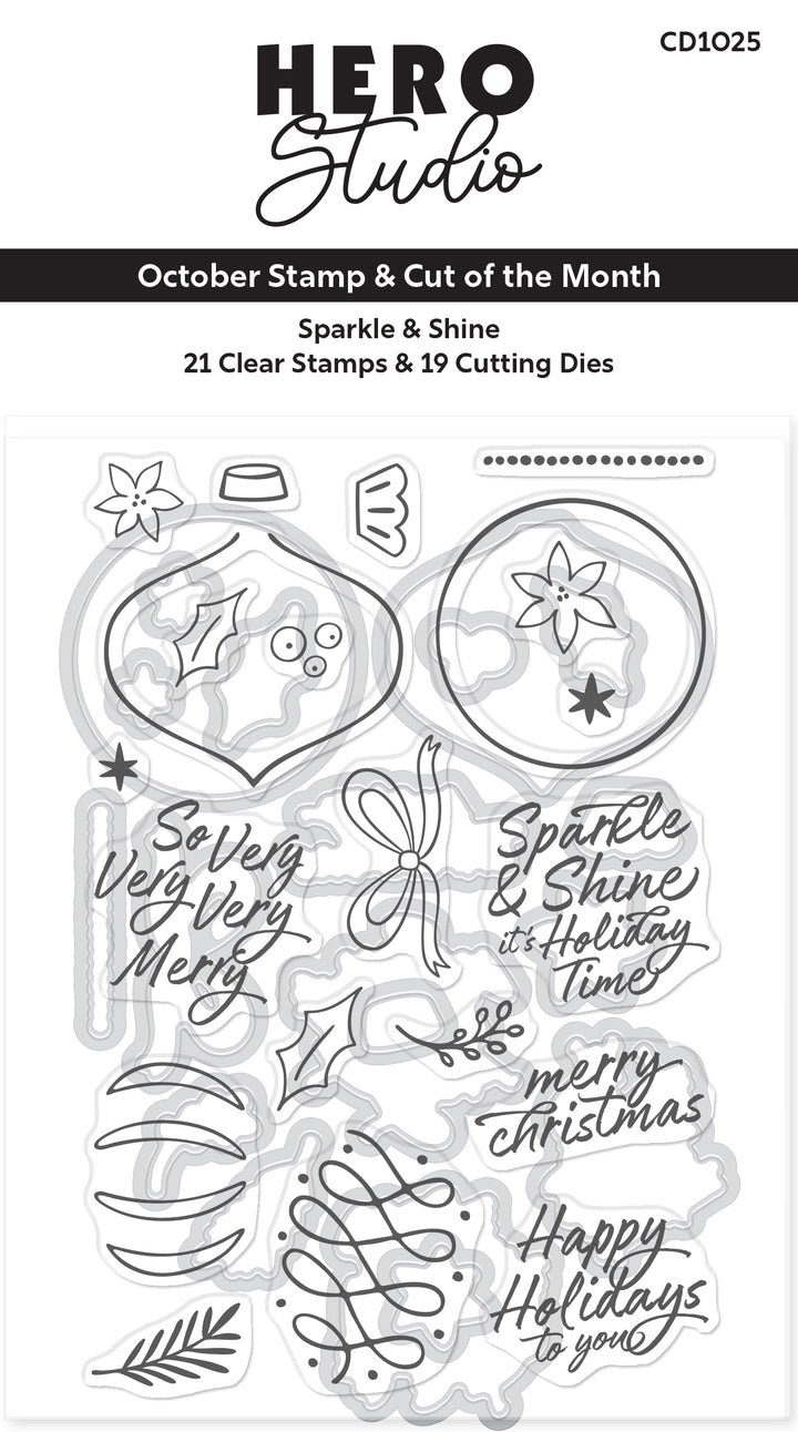 Sparkle and Shine Stamp & Cut Set of the Month - October 2025