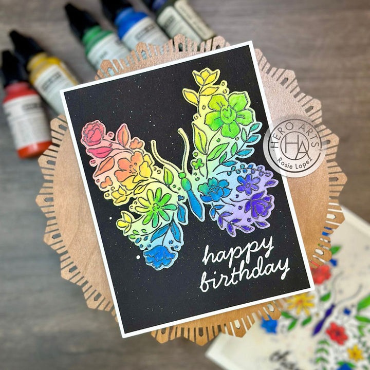 Floral Butterfly Stamp & Cut of the Month - December 2024