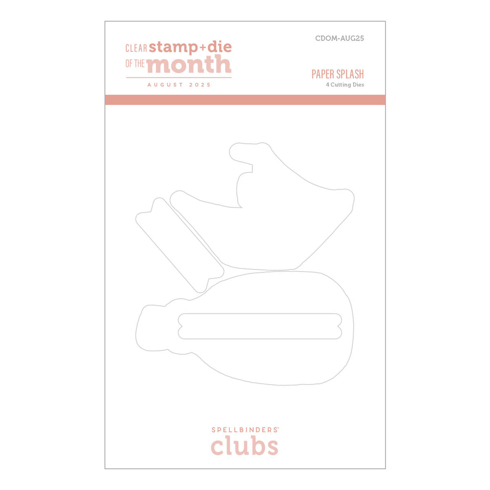 Paper Splash - (Dies Only) Coordinates with the Clear Stamp of the Month