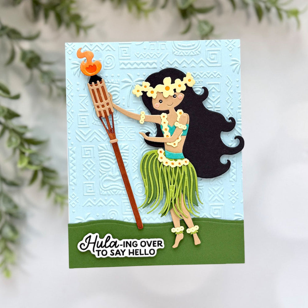 This Way to Rainbows Clear Stamp and Die of the Month - card project 5