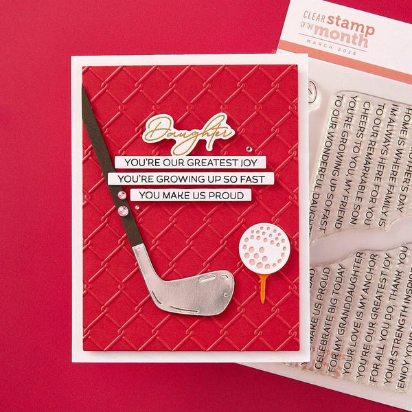 Nearest & Dearest -  (Dies Only) Coordinates with the Clear Stamp of the Month