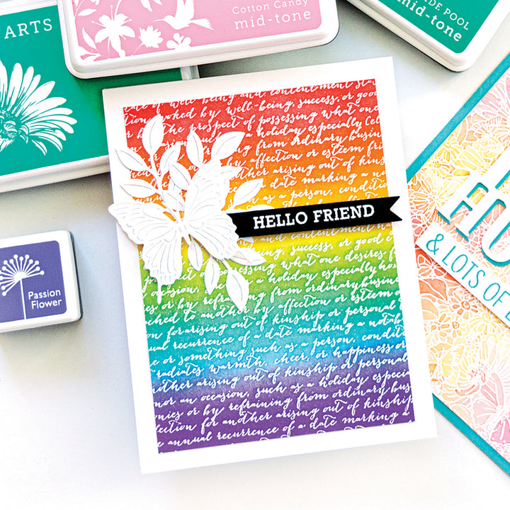 Script Bold Prints Cling Stamp