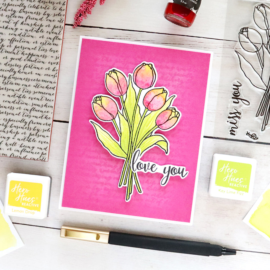 Script Bold Prints Cling Stamp