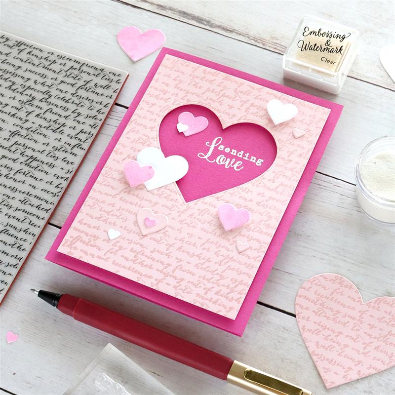 Script Bold Prints Cling Stamp
