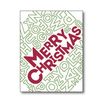 CG921 Merry Christmas Letter Bold Prints