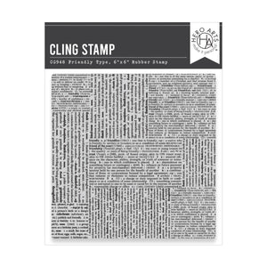 Friendly Type Cling Stamp
