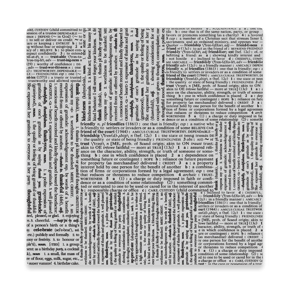 Friendly Type Cling Stamp