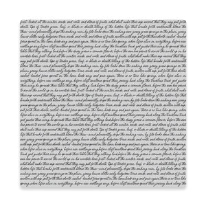 Birdsong Script Cling Stamp