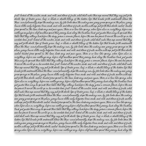Birdsong Script Cling Stamp
