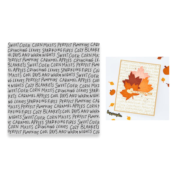 Cozy Vibes Cling Stamp