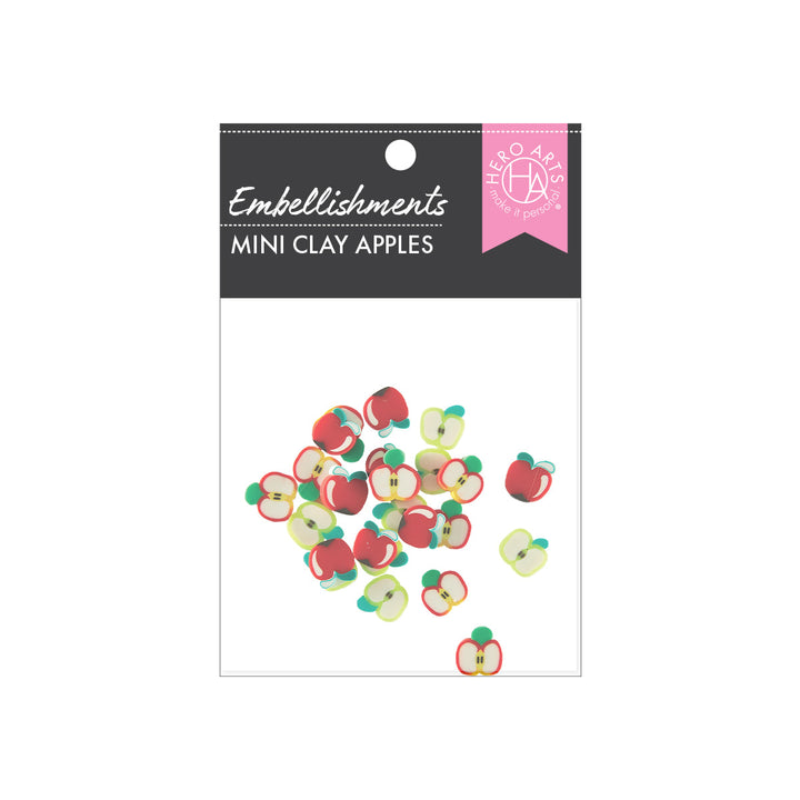 Mini Clay Apples Embellishments