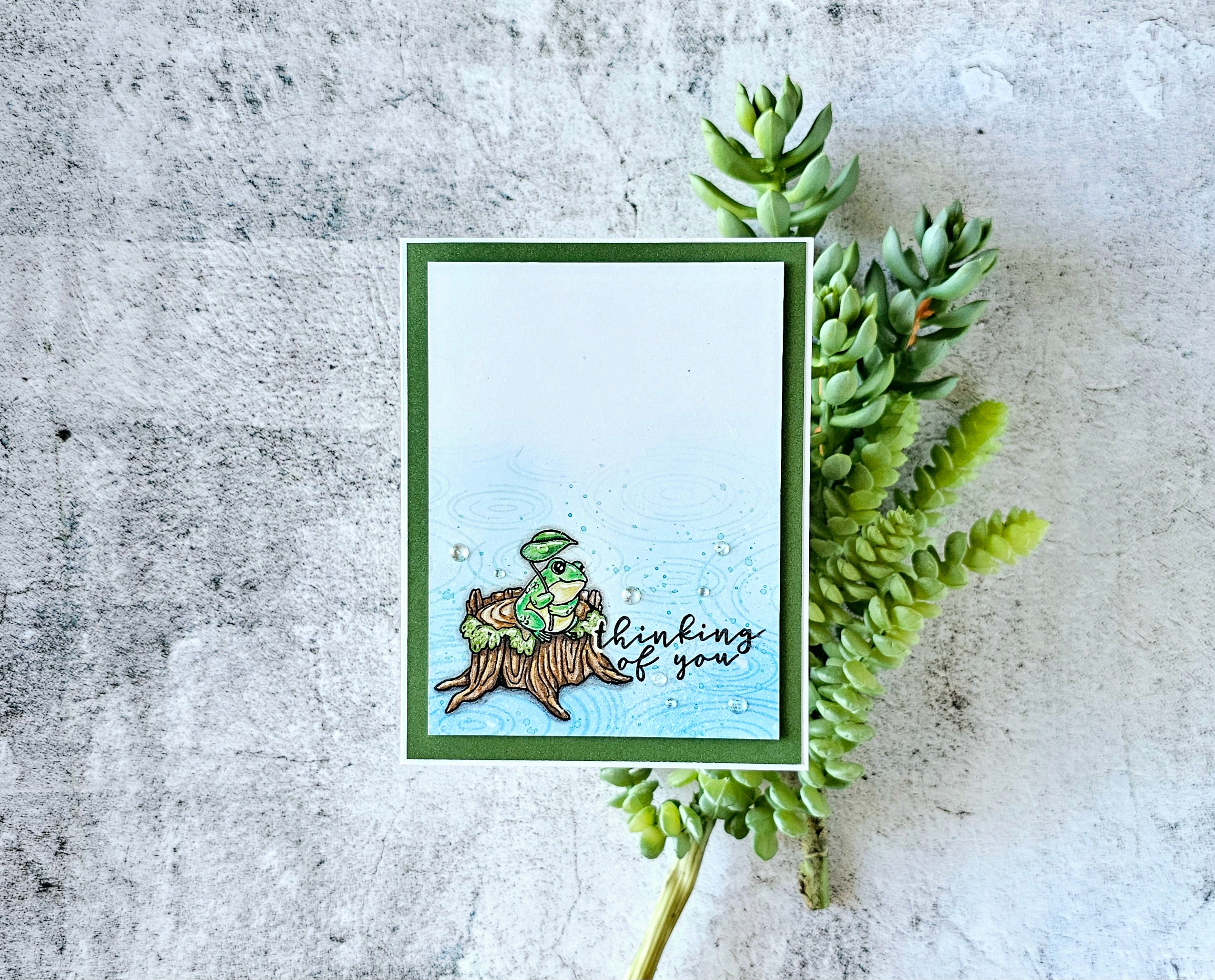 Raindrop Ripples Cling Stamp of the Month - April 2025 – Hero Arts