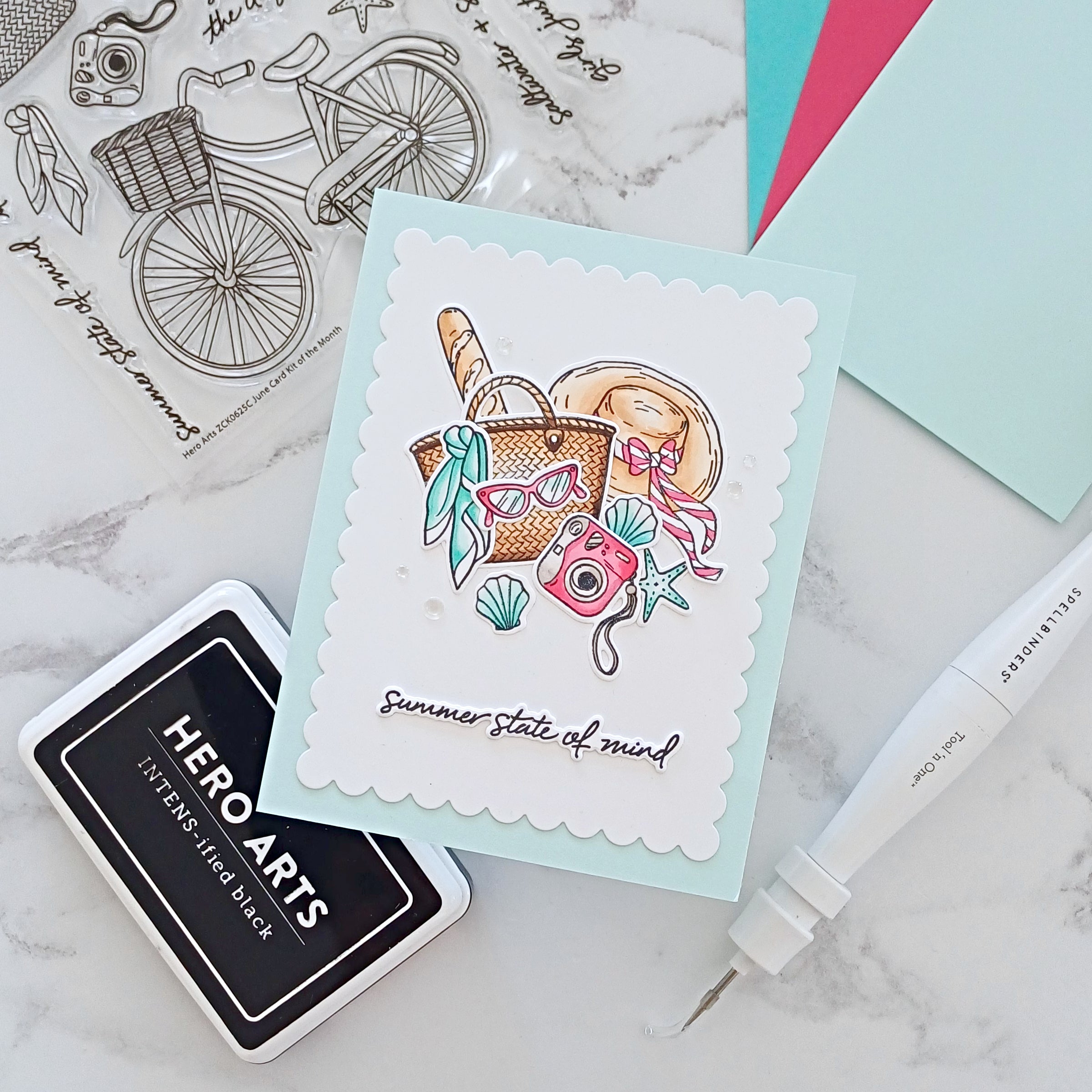 Summer State of Mind Card Kit of the Month - June 2025 – Hero Arts