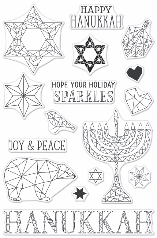 Happy Hanukkah Clear Stamp Set