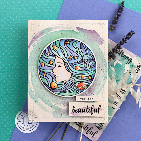 Universal Woman Woodblock Stamp