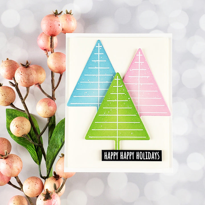 Graphic Lines Holiday Clear Stamp Set