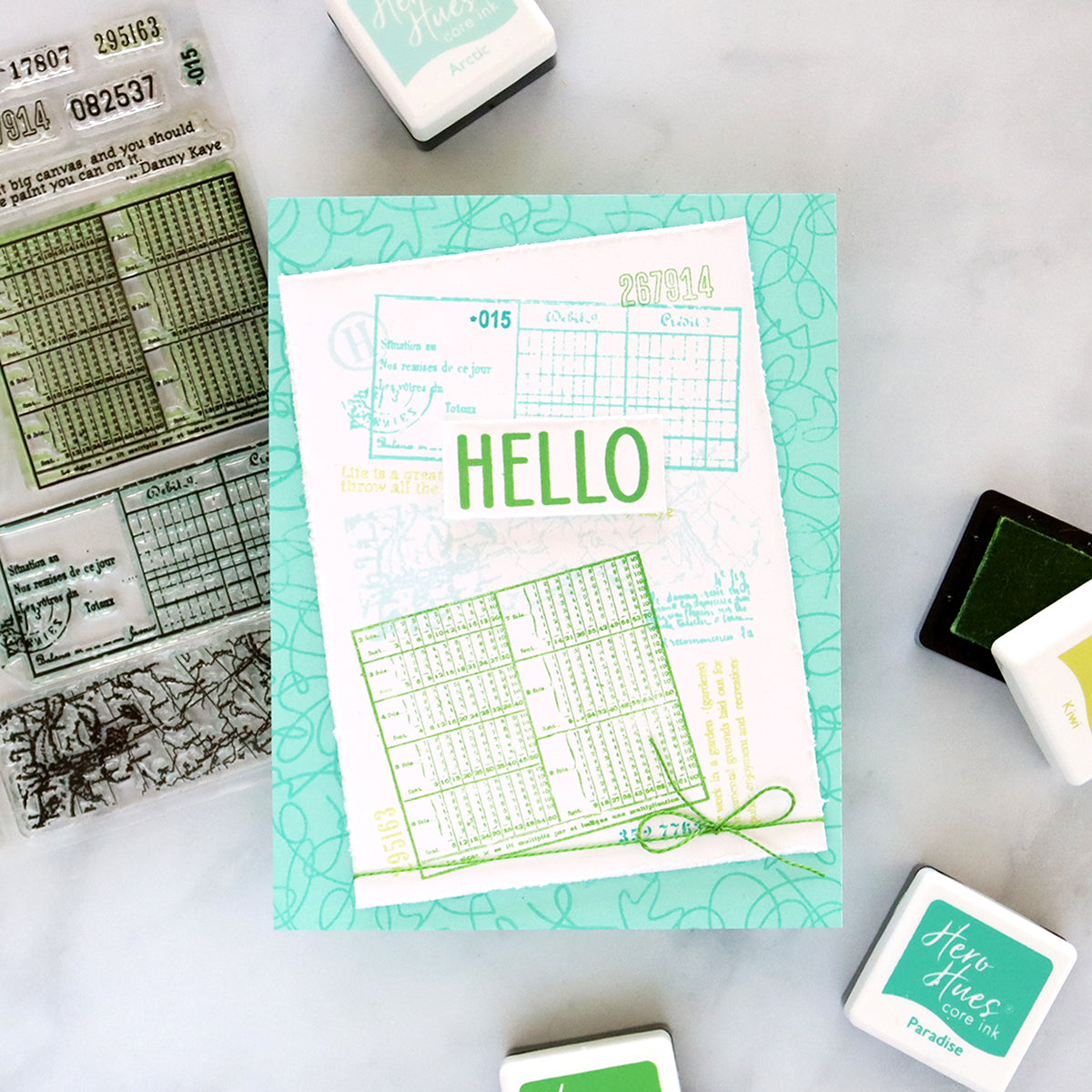 Vintage Map and Ledger Clear Stamp Set – Hero Arts