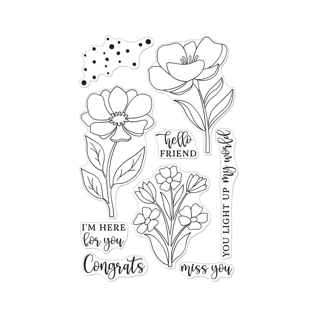 Hero Arts Here For You Stamp Set from the Blossoms & Birdsong Collection