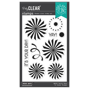 Party Fans Clear Stamp Set