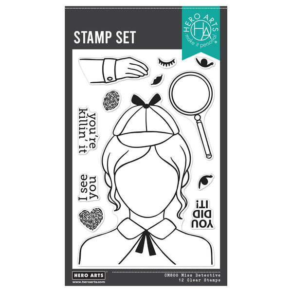 Miss Detective Stamp Set from the Case Closed Collection