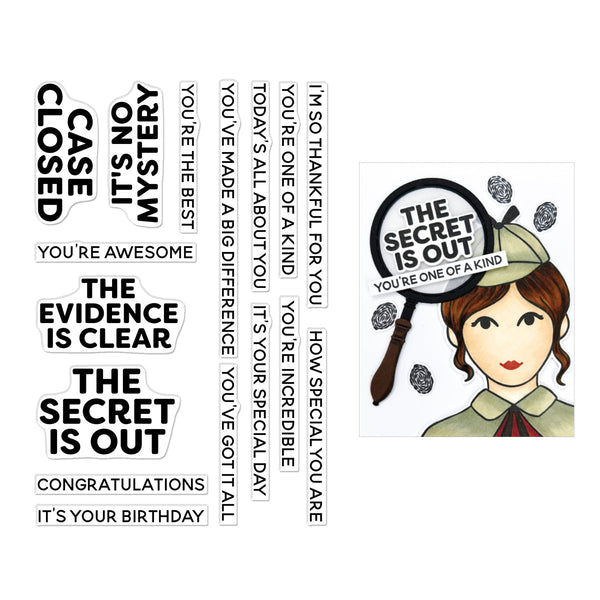It’s No Mystery Stamp Set from the Case Closed Collection