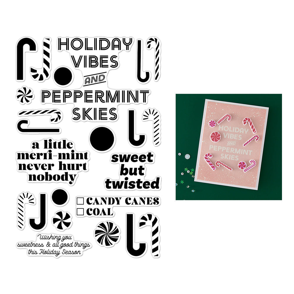 A Little Merri-Mint Clear Stamp Set